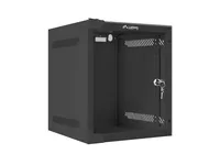 LANBERG 10"" 6U 280x310 Wandgehäuse Glastür FlatPack sw