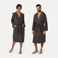 Möve Bademantel Piquée S, Graphite - Grösse: S - Nachhaltigkeit: Nicht angegeben - Zielgruppe: Unisex - Grössensystem: DE - Grössentyp: Normalgrösse - Detailfarbe: Graphit