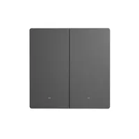 SONOFF WiFi-Lichtschalter M5-2C-86, 2-fach, 230 V, 10A - Detailfarbe: Schwarz - Protokoll: WLAN - Produkttyp: Fernbedienung und Wandtaster - Systemkommunikation: Wireless - System-Kompatibilität: Google Assistant - Amazon Alexa