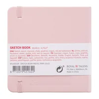 TALENS Sketchbook 12x12cm 9314014M pastellrosa 80 Seiten