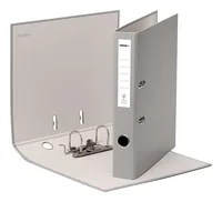 novooo. Pro Ordner 4 cm 28.5 cm, Grau - Zusatzfächer: Nein - Anzahl Ringe: 2 - Breite: 28.5 cm - Detailfarbe: Grau
