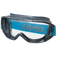 uvex Schutzbrille Megasonic, Klar - Grössentyp: Normalgrösse - Brillenglasfarbe: Klar - Detailfarbe: Anthrazit - Blau - Grössensystem: EU - Grösse: Standard - Zielgruppe: Unisex