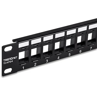 TRENDnet Patchpanel 24-Port Blank Cat6 1U 19"" rackmount