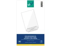 BÜROLINE Kreuzboden Beutel 160×270mm 423005 transparent 10 Stück