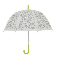 Esschert Design Bastelset Schirm Vögel zum Bemalen Grün/Weiss - Altersempfehlung ab: 3 Jahren - Set: Ja - Produktart: Bastelset