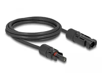 Delock Anschlusskabel DL4 Stecker zu Buchse 6 mm², 1 m - Anschluss Seite B: DL4 Kompatibel mit MC4 - TS4 - QC4 - Anschluss Seite A: DL4 Kompatibel mit MC4 - TS4 - QC4