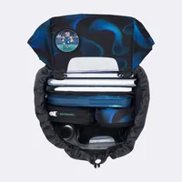 Beckmann Schulthek-Set Classic Magic League 6-teilig - Altersempfehlung ab: 6 Jahren - Wasserabweisend: Ja - Detailfarbe: Dunkelblau - Schwarz - Gewicht: 940 g - Volumen: 22 l - Motiv: Fussball