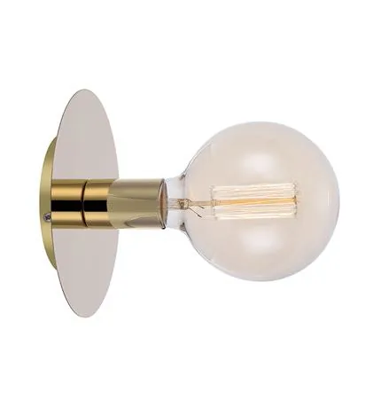 Markslöjd Wandleuchte DISC 1x E27, Gold - Leuchten Kategorie: Wandleuchte - Betriebsart: Netzbetrieb - Lampensockel: E27 - Farbtemperatur Kelvin: Je nach Leuchtmittel - Dimmbar: nicht dimmbar - Farbwiedergabeindex CRI: 0