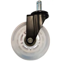 LC-Power Gaming Stuhlrollen 5er Set Weiss - Detailfarbe: Weiss