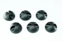 Schönenberger Beans Kabelhalterungen, Ø 29 mm, Schwarz - Produkttyp: Kabelbinder-Befestigungssockel - Ausstattung Kabelmanagement: Keine - Detailfarbe: Schwarz - Material: Kunststoff