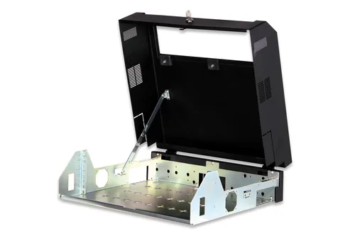 Digitus DN-19 04U-PB-B rack cabinet 5U Wall mounted rack Black