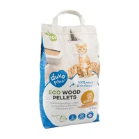 duvoplus Katzenstreu Eco Holzpellets 3.6 kg - Packungsgrösse: 8 l - Eigenschaften: Nicht klumpend - Tierart: Katze - Parfümiert: Nein