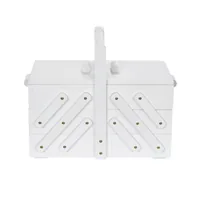 Prym Aufbewahrungskiste Weiss, M - Materialtyp: Holz - Material: Holz - Detailfarbe: Weiss - Produkttyp: Aufbewahrungskiste