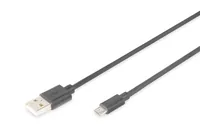 Digitus AK-300110-010-S USB Kabel USB 2.0 1 m USB A Micro-USB B 0,48 Gbit/s Schwarz