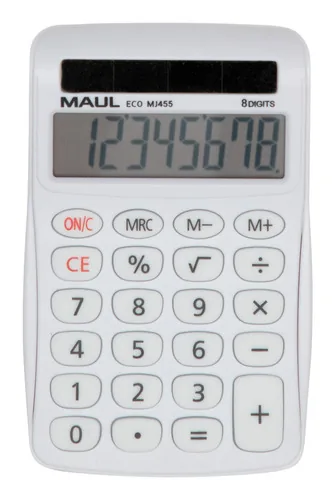 MAUL ECO MJ455 Taschenrechner Desktop Einfacher Taschenrechner Weiß