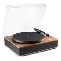 Fenton Plattenspieler mit Bluetooth RP162 Braun - Detailfarbe: Braun - Plattenspieler Antriebsart: Riemenantrieb - Platte Geschwindigkeit: 45 U/min - 33? U/min - 78 U/min - Tonabnehmer: Dabei - Tonarm: Gerade - Anwender: HiFi