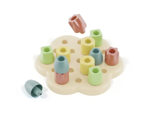 Quercetti Mosaik-Steckspiel PlayBio Chunky Peggy (13 Teile) - Altersempfehlung ab: 12 Monaten - Material: Bio-Kunststoff - Nachhaltigkeit: Nicht angegeben - Detailfarbe: Mehrfarbig