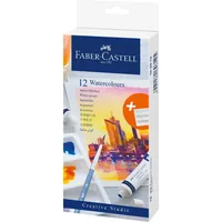 Faber-Castell Aquarellfarbe Watercolour Tuben 12er Set - Art: Aquarellfarbe - Detailfarbe: Mehrfarbig - Set: Ja - Verpackungseinheit: 12 Stück