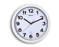 Maul Wanduhr MAULstep Ø 30 cm Weiss - Form: Rund - Detailfarbe: Weiss - Uhrtyp: Analog - Funksignal: Ja - Funktionen: Zeit - Funksignalempfang - Detailmaterial: Kunststoff