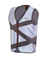 wowow Reflexweste Crossroad Jacket FR, L - Befestigung: Oberkörper - Farbe: Schwarz - Silber - Typ: Weste