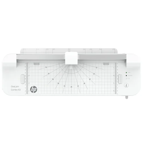 HP Laminiergerät OneLam Combo A3 125 µm - Aufheizzeit: 4 min - Laminierverfahren: Kaltlamination - Ausstattung: Sleep Modus - Maximale Folienstärke: 125 µm - Medienformat: A3 - Set: Ja