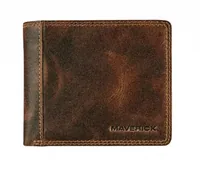 Maverick Portemonnaie Original 11.5 x 9.8 cm, Braun - Münzfach: Ja - RFID-Schutz: Ja - Farbe: Braun - Material: Leder - Verschluss: Ohne Verschluss