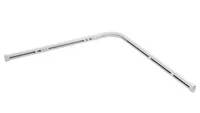 diaqua® Duschvorhangschiene Special Winkel 90 x 90 cm - Breite: 9 cm - Höhe: 0 cm - Detailfarbe: Weiss - Produkttyp: Duschvorhangschiene - Detailmaterial: Aluminium - Grundmaterial: Metall
