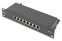 DIGITUS Patchpanel 1HE 10"" 8-Port Cat6A Class E geschirmt sw