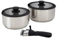 Eurotrail Topfset Annecy L Premium - Produkttyp: Kochtopf - Zertifikate: Keine Zertifizierung - Set: Ja - Farbe: Schwarz - Silber