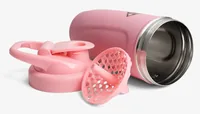 Smartshake Smartshake Reforce Supergirl 900 ml, Rosa - Material: Edelstahl - Eigenschaften: Wiederverwendbar - Zertifikate: Keine Zertifizierung - Spülmaschinenfest: Nein - Volumen: 900 ml - Farbe: Rosa