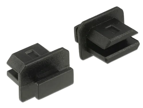 Delock Staubschutz Mini DP f mit Griff 10 Stk. Schw. - Kabeltyp: Adapter - Videoanschluss Seite A: Mini-DisplayPort - Videoanschluss Seite B: Keiner