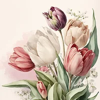Braun + Company Papierservietten Vintage Tulip 33 cm x 33 cm, 20 Stück - Material: Papier - Grösse: 33 cm x 33 cm - Eigenschaften: Keine Eigenschaft - Anzahl Lagen: 3 - Motiv: Blume - Produkttyp: Papierservietten