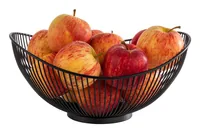 APS-Germany SVART serving basket Oval Metal Black