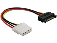 Delock Stromkabel SATA – Molex 12 cm - Kabeltyp: Anschlusskabel - Stromanschluss Seite A: SATA - Winkelstecker: Nein - Stromanschluss Seite B: Molex - Kabellänge: 12 cm