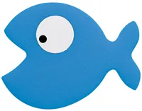 spirella Badematte Mini Fisch 5 Stück - Breite: 10 cm - Länge: 12.5 cm - Detailfarbe: Blau - Detailmaterial: Polyvinylchlorid (PVC) - Grundmaterial: Kunststoff