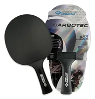 DONIC Schildkröt Tischtennisschläger CarboTec 900 - Schwammstärke: 1.9 mm - Griff: Flared (Konkav) - Belag: Energy