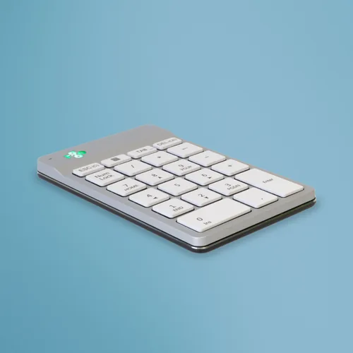 R-Go Tools RGOCONMWLWH clavier numérique Ordinateur portable Bluetooth Blanc