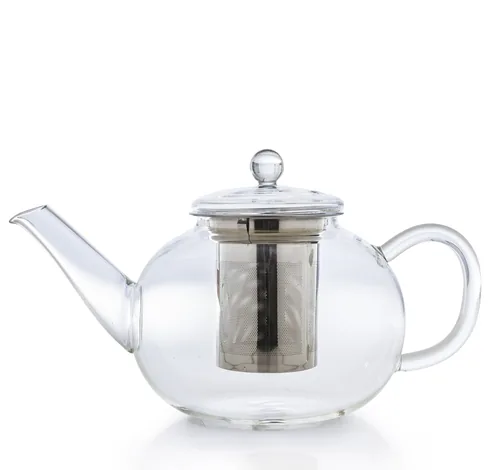 Creano Teekanne 1.2 l, Transparent - Material: Borosilikatglas - Detailfarbe: Transparent - Filtertyp: Edelstahlfilter - Fassungsvermögen: 1.2 l - Kompatible Kochfelder: Manuell - nicht für Kochfelder