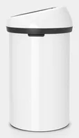 Brabantia Toucheimer Bin 60 l, Weiss - Anzahl Behälter: 1 - Detailfarbe: Weiss - Form: Rund - Fassungsvermögen: 60 l - Höhe: 71 cm - Material: Edelstahl