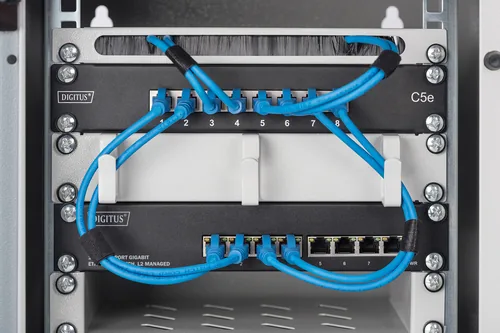 DIGITUS Switch 8-Port Gigabit Managed schwarz