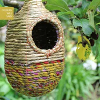 Wildlife World Artisan Nistkorb Shesali Oval - Tierart: Vogel - Produkttyp: Nistkasten - Detailfarbe: Beige - Mehrfarbig