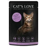 Cat's Love Nassfutter Adult Lachs & Huhn, 85 g - Tierbedürfnis: Kein besonderes Bedürfnis - Lebensphase: Adult (1-7 Jahre) - Produkttyp: Alleinfutter - Packungsgrösse: 85 g - Fleischsorte: Huhn - Lachs - Tierart: Katze