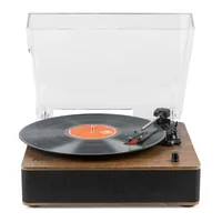 Fenton Plattenspieler RP161 Dunkelbraun - Detailfarbe: Dunkelbraun - Plattenspieler Antriebsart: Riemenantrieb - Platte Geschwindigkeit: 45 U/min - 33? U/min - 78 U/min - Tonabnehmer: Dabei - Tonarm: Gerade - Anwender: HiFi