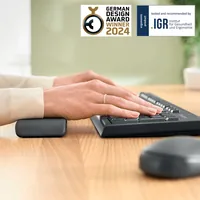 Leitz Ergo Handgelenkauflage für Tastaturen Dunkelgrau - Eingabegeräte: Tastatur