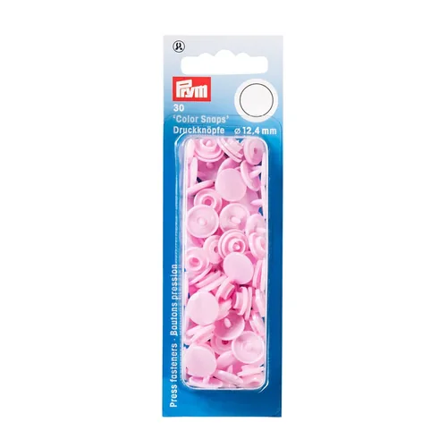Prym Druckknöpfe Color Snaps Grau, Ø 12,4 mm, 30 Stück - Detailfarbe: Grau