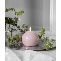 Star Trading LED-Kerze Pillar Flamme Shine, 11 cm, Pink - Betriebsart: Batteriebetrieb - Fernbedienung: Nein - Aussenanwendung: Nein - Höhe: 11 cm - Timerfunktion: Ja - Set: Nein