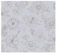 d-c-fix Tischdecke Manhattan Palmas 130 cm x 160 cm, Grau - Material: Polypropylen (PP) - Eigenschaften: Keine Eigenschaft - Breite: 130 cm - Länge: 160 cm - Motiv: Blume - Detailfarbe: Grau