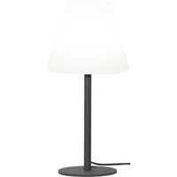 Star Trading Tischleuchte Kreta, 60 cm, Grau - Dimmbar: nicht dimmbar - Lichtfarbe: Je nach Leuchtmittel - Zusätzliche Ausstattung: Keine - Leuchtenfarbe: Grau - Gesamtleistung: 25 W - Lampensockel: E27