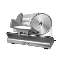 Berger Lanz Aufschnittmaschine Silber - Ausstattung: Anti-Rutsch-Füsse - Edelstahlmesser - Resteschieber - Detailfarbe: Silber - Leistung: 180 W - Gerätetyp: Aufschnittmaschine - Schnittstärke: 0 bis 12 mm - Verwendung: Aufschnitt - Brot - Gemüse - Wurst