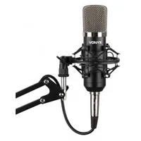 Vonyx Kondensatormikrofon CMS400 Studio-Set - Typ: Einzelmikrofon - Bauweise: Desktop - Anwendungsbereich: Video - Gesang & Sprache - Voice-Chat / Gaming - Wandlerprinzip: Kondensator - Richtcharakteristik: Niere - Umschaltbare Richtcharakteristik: Nein